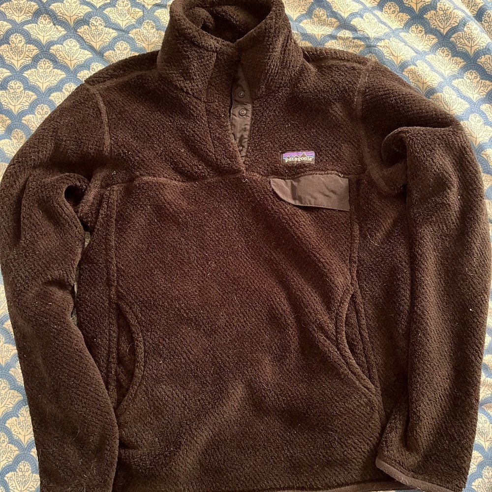Patagonia Re-Tool Snap-T Pullover Fleece Classic Black Sm - Like new